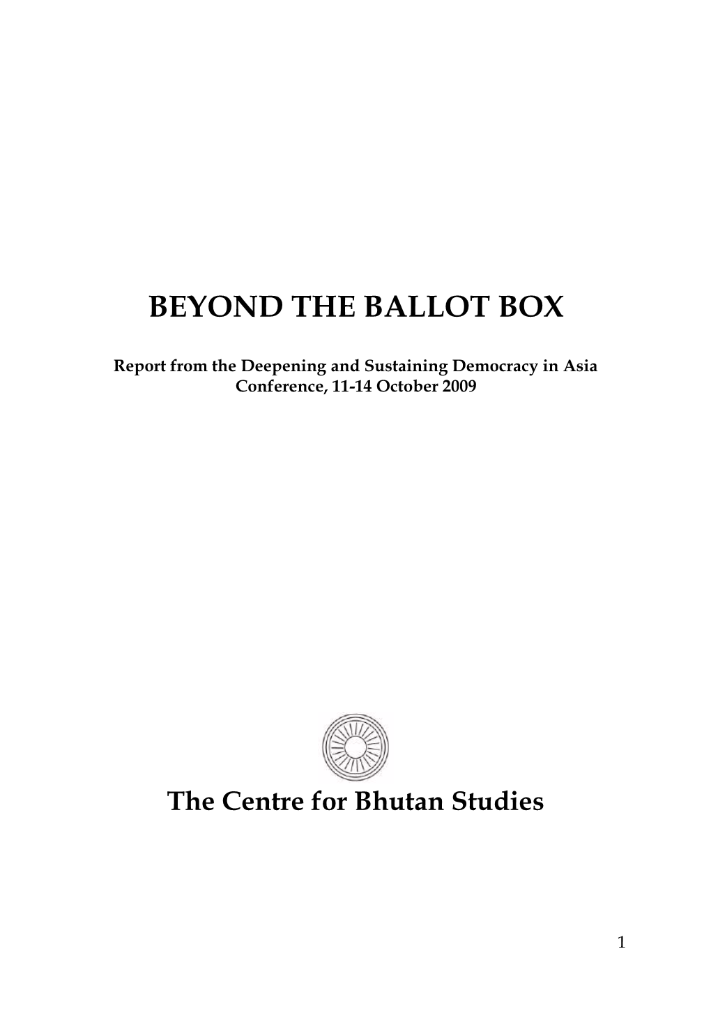 Beyond the Ballot Box