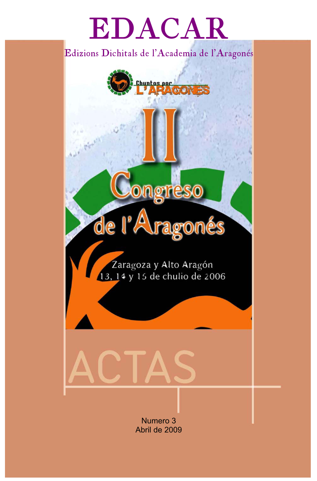 Actas D'el II Congreso De L'aragonés