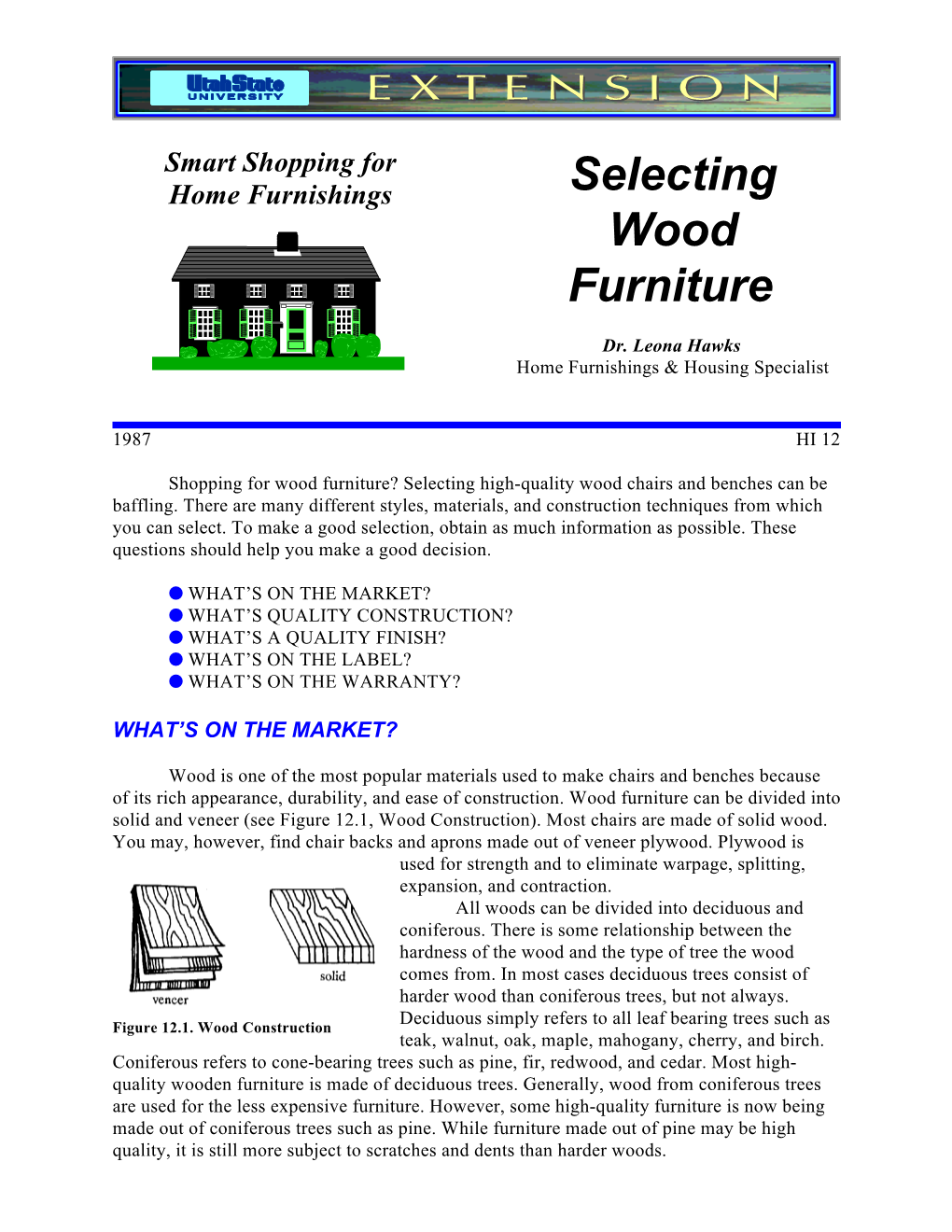 Selecting Wood Furniture