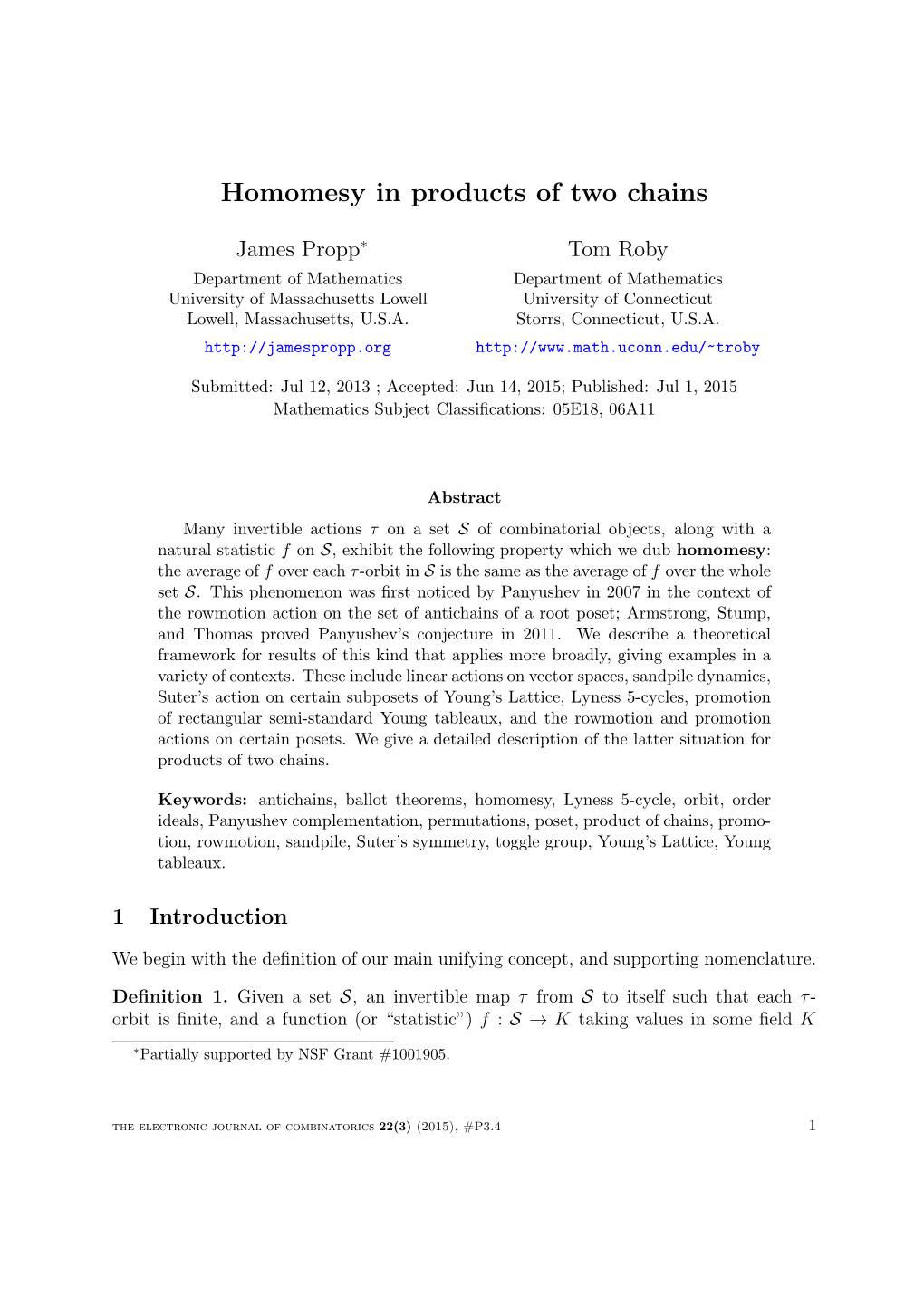 Homomesy in Products of Two Chains