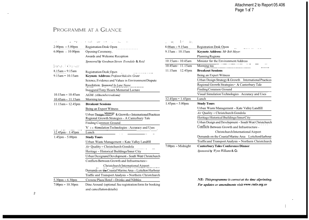 Attachment 2 to Report 05.406 Page 1 of 7