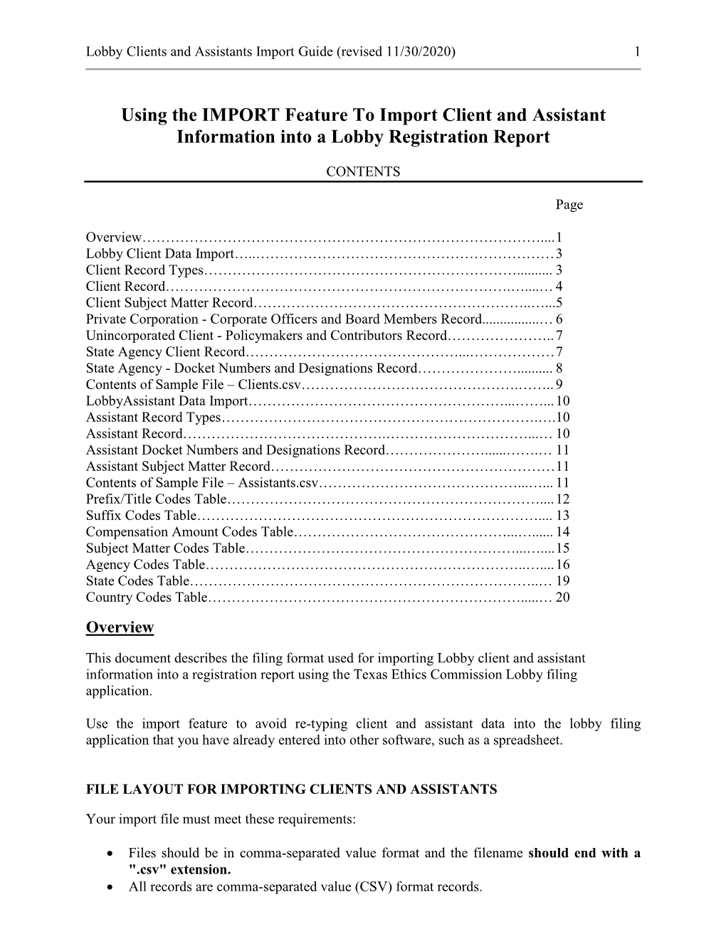 Using the IMPORT Feature to Import Client and Assistant Information Into a Lobby Registration Report