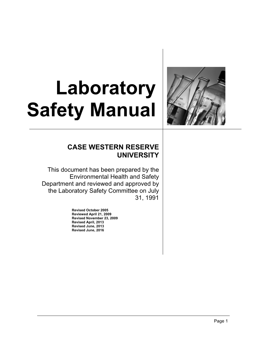 Laboratory Safety Manual