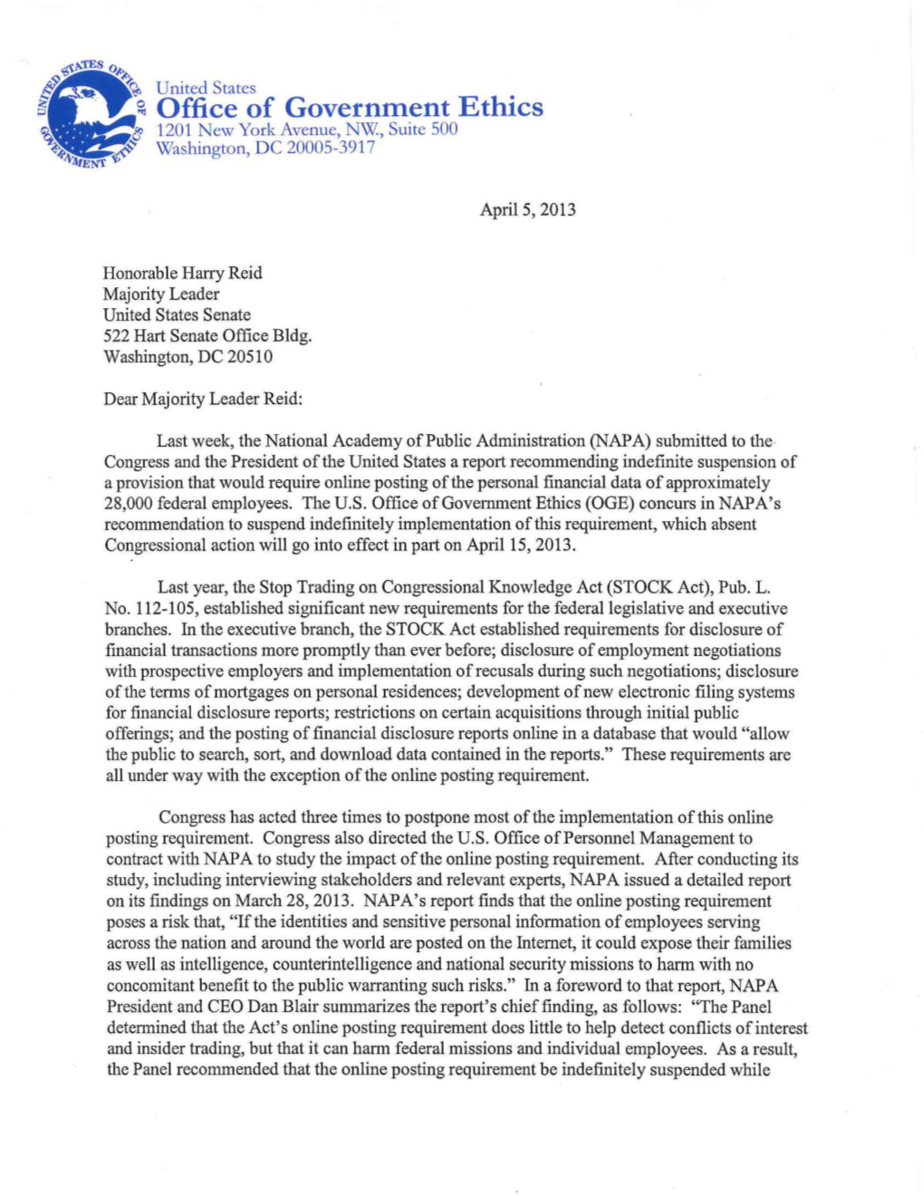 Reid and Others Letter.Pdf