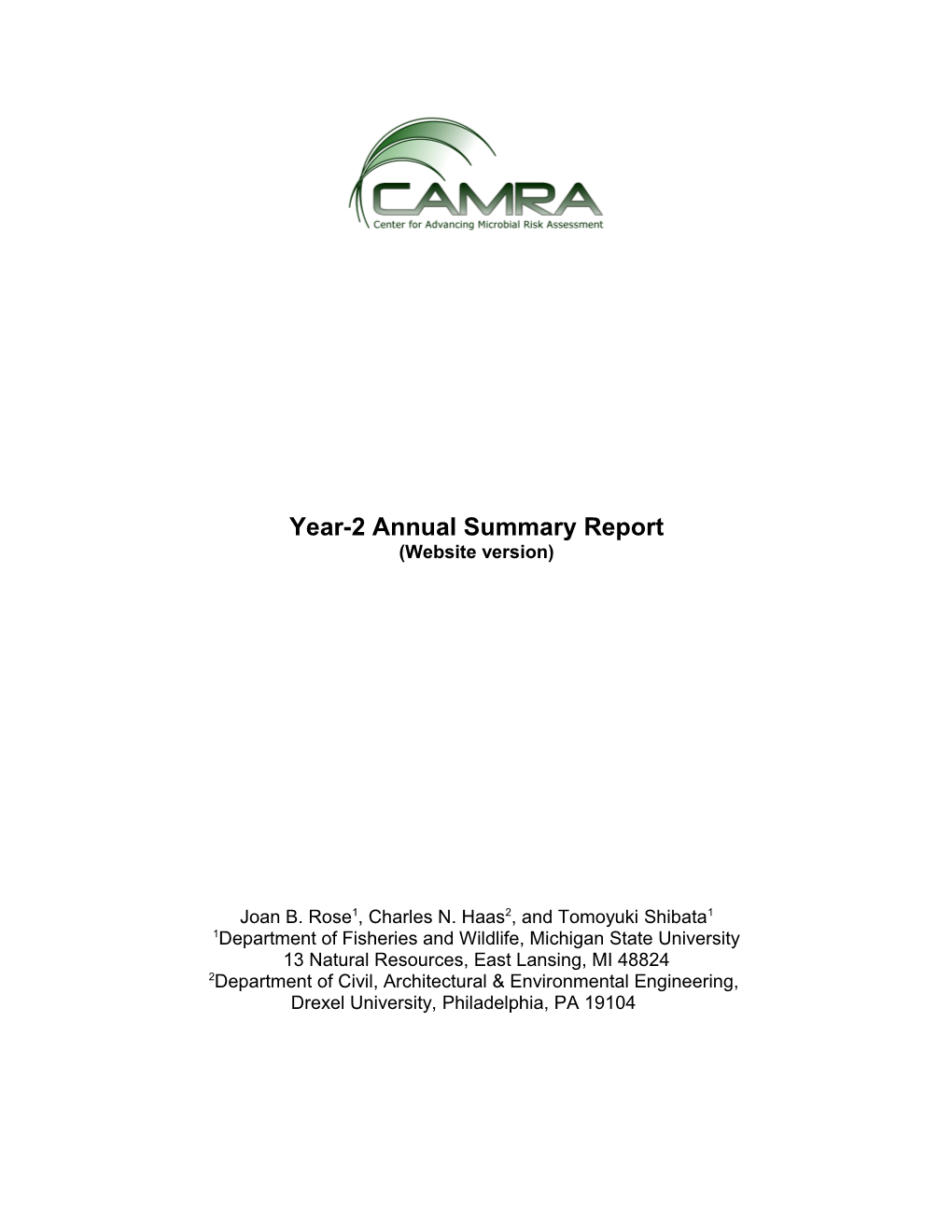 Year-2 Annual Summary Report