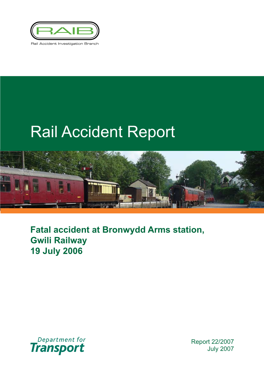 Rail Accident Report