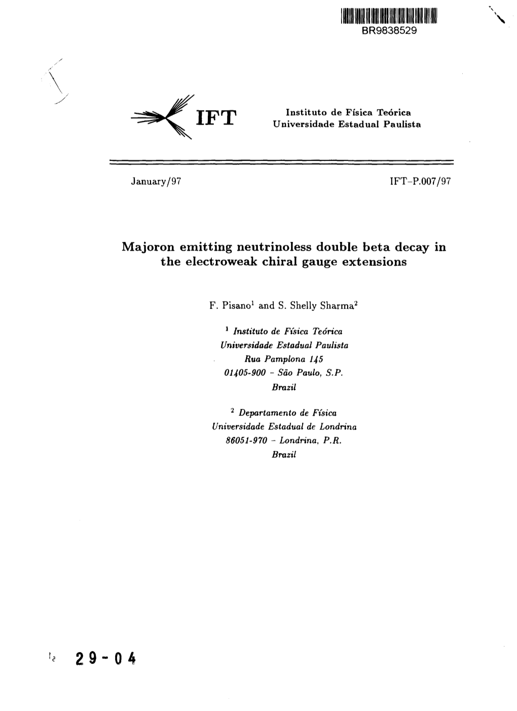 Majoron Emitting Neutrinoless Double Beta Decay in the Electroweak Chiral Gauge Extensions