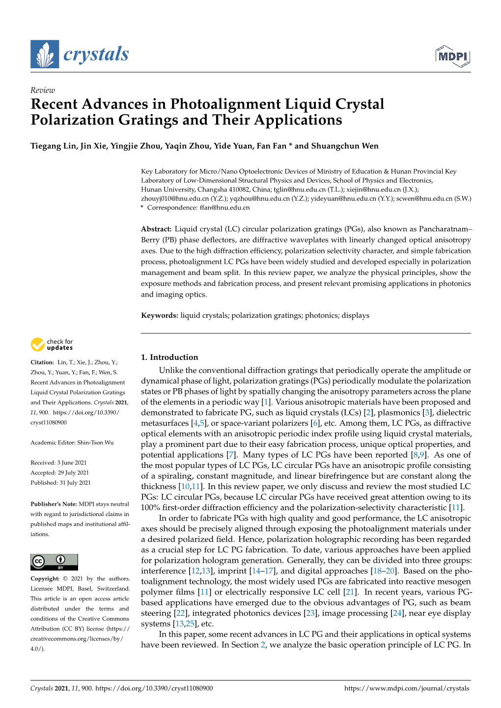 Recent Advances in Photoalignment Liquid Crystal Polarization Gratings and Their Applications