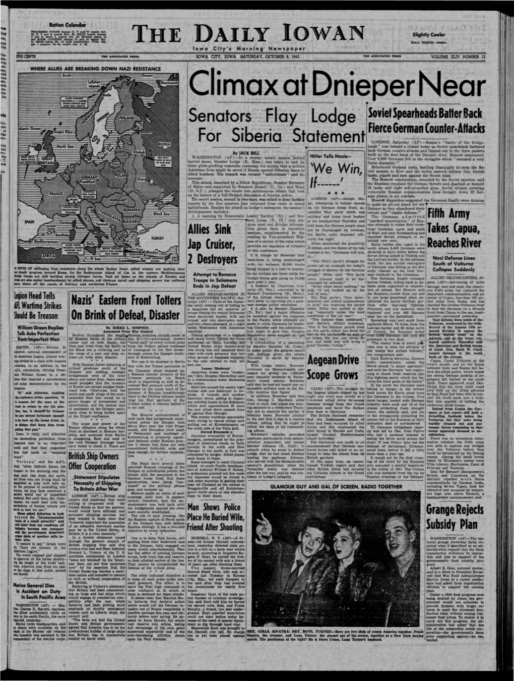 Daily Iowan (Iowa City, Iowa), 1943-10-09