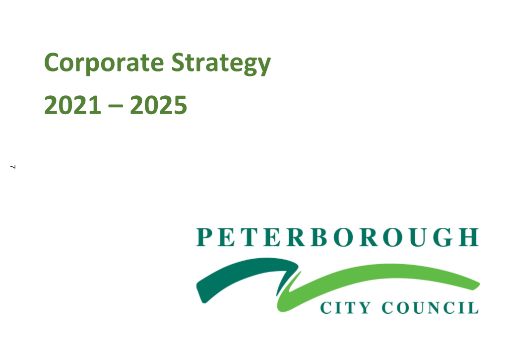 Corporate Strategy 2021 – 2025