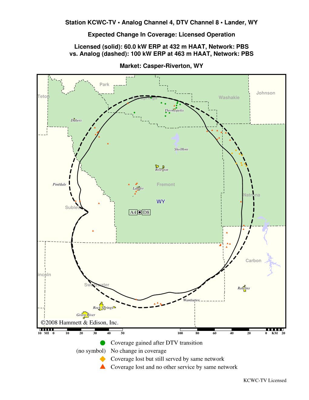 ©2008 Hammett & Edison, Inc. Station KCWC-TV • Analog Channel 4