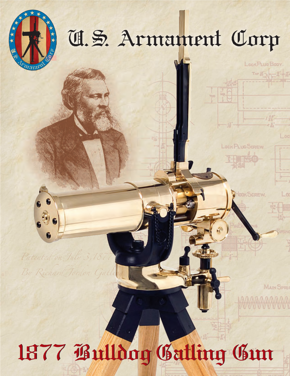 1877 Bulldoggatling Gun U.S. Armament Corp