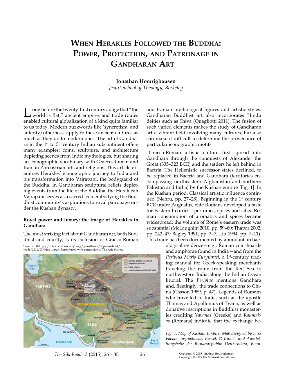 When Herakles Followed the Buddha: Power, Protection, and Patronage in Gandharan Art