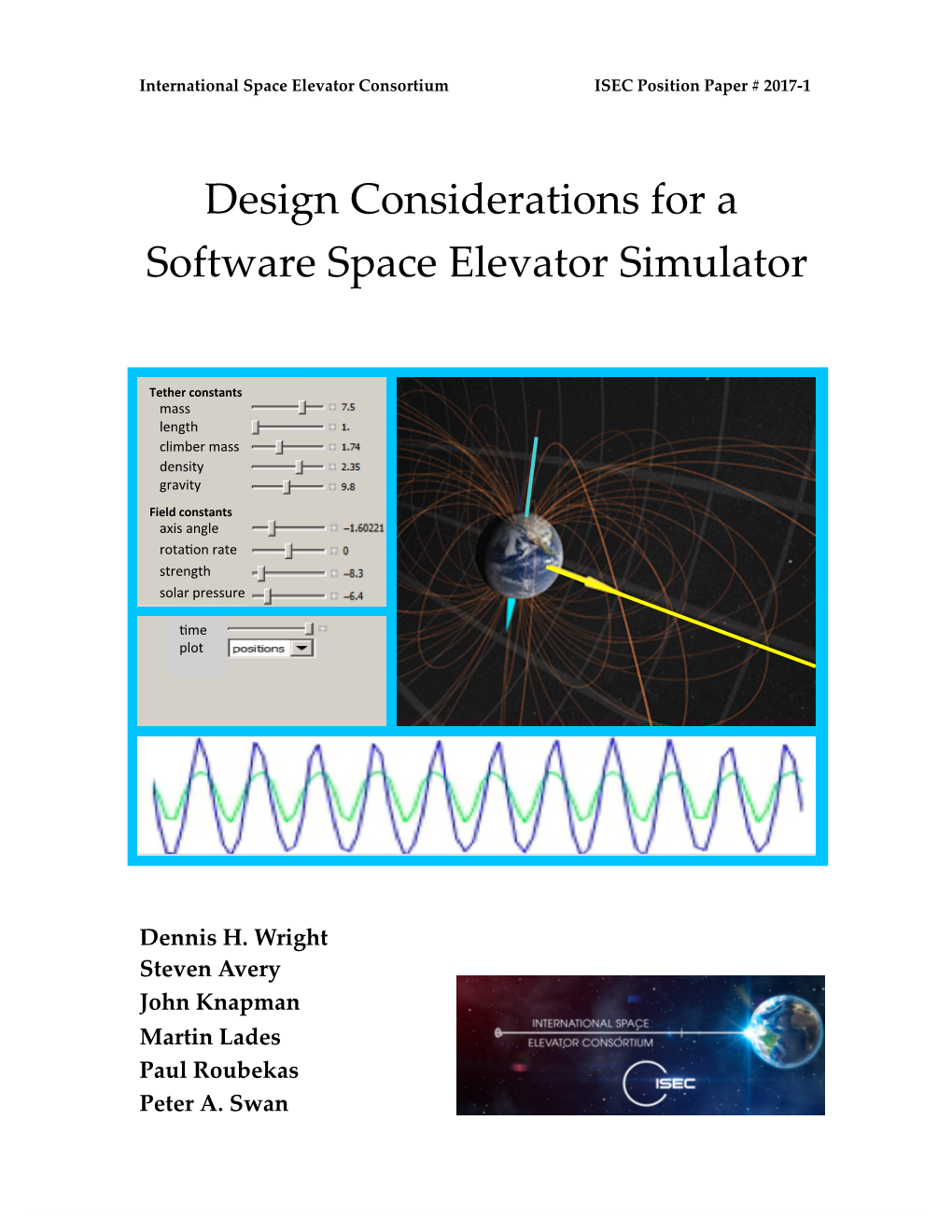 Design Considerations for a Software Space Elevator Simulator