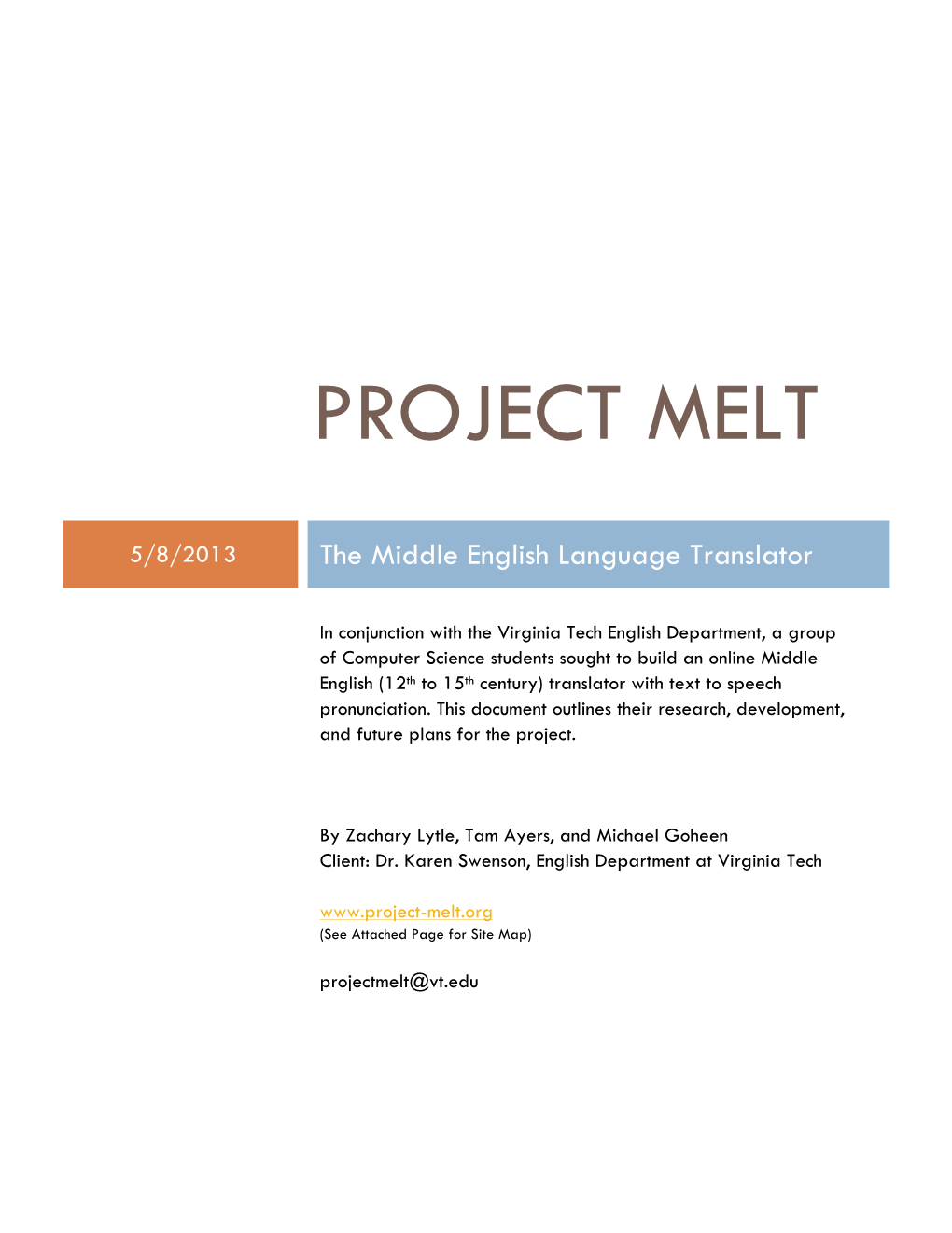 Project Melt