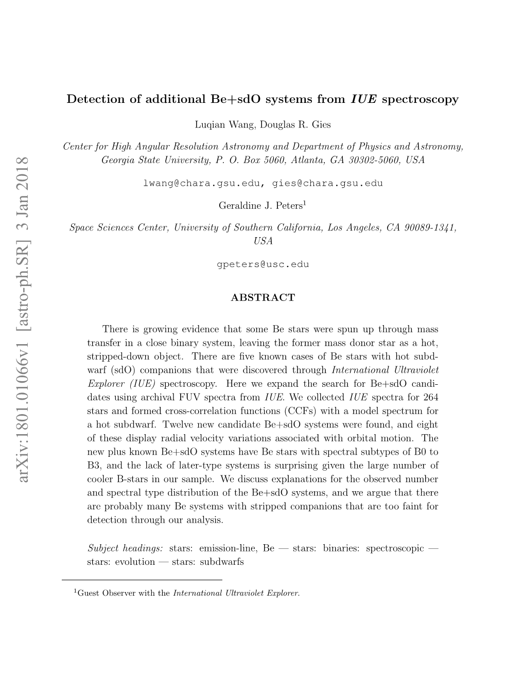 Detection of Additional Be+ Sdo Systems from IUE Spectroscopy