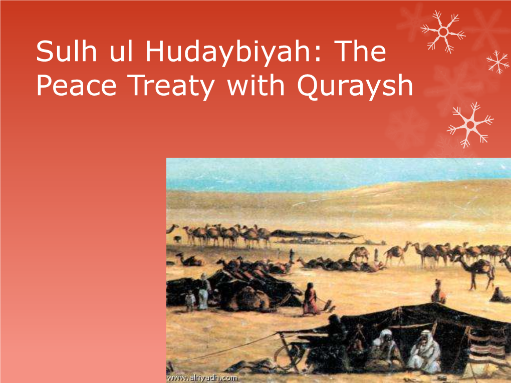 Treaty of Hudaybiyyah