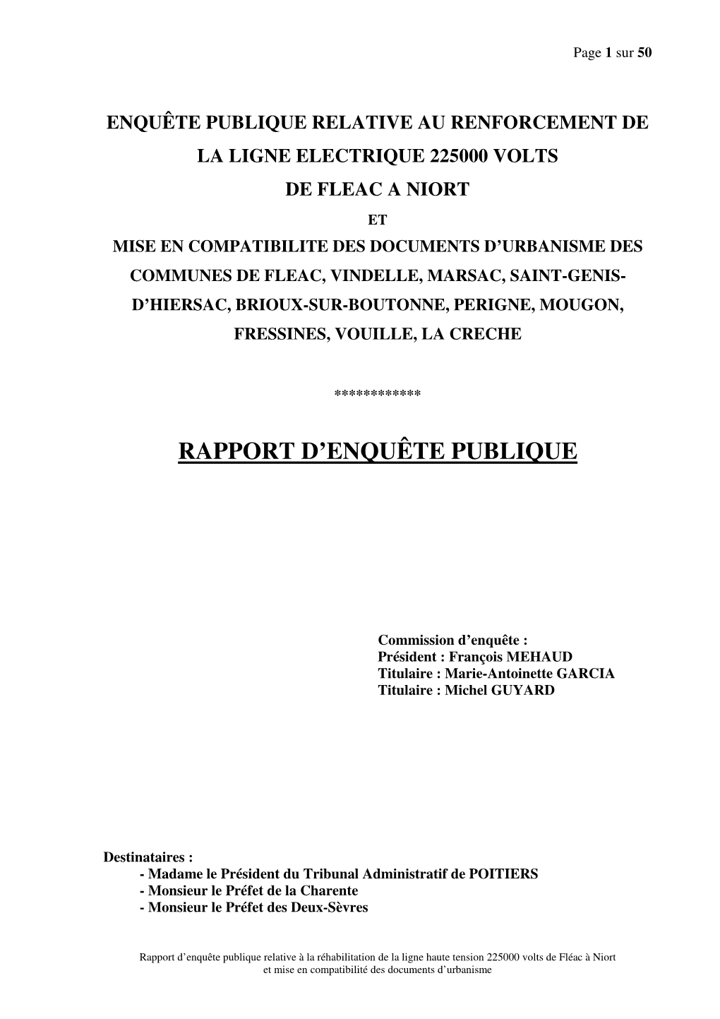 Rapport D'enquête Publique