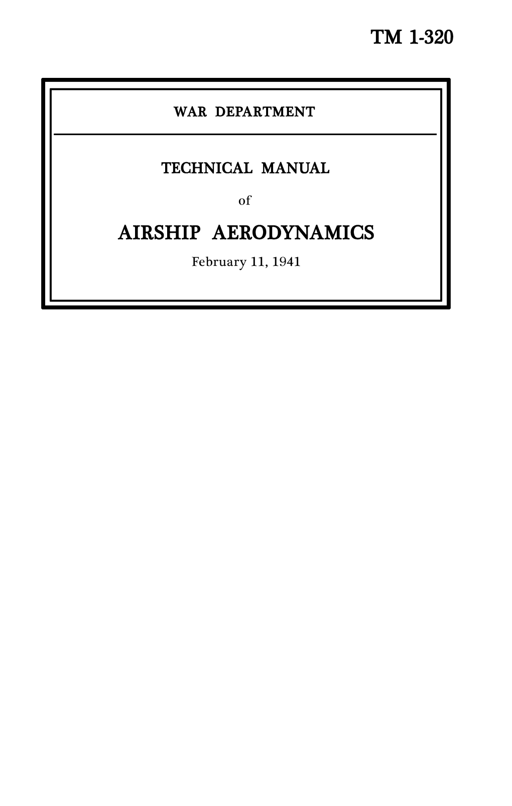 Airship Aerodynamics Technical Manual