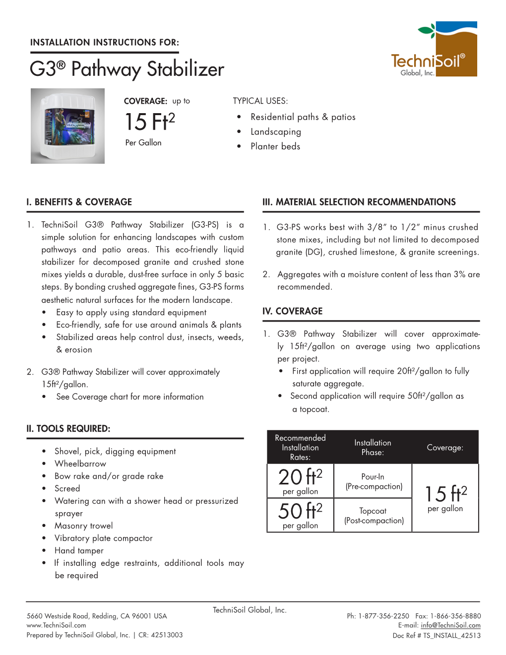 G3 Pathway Brochure Installation Guide