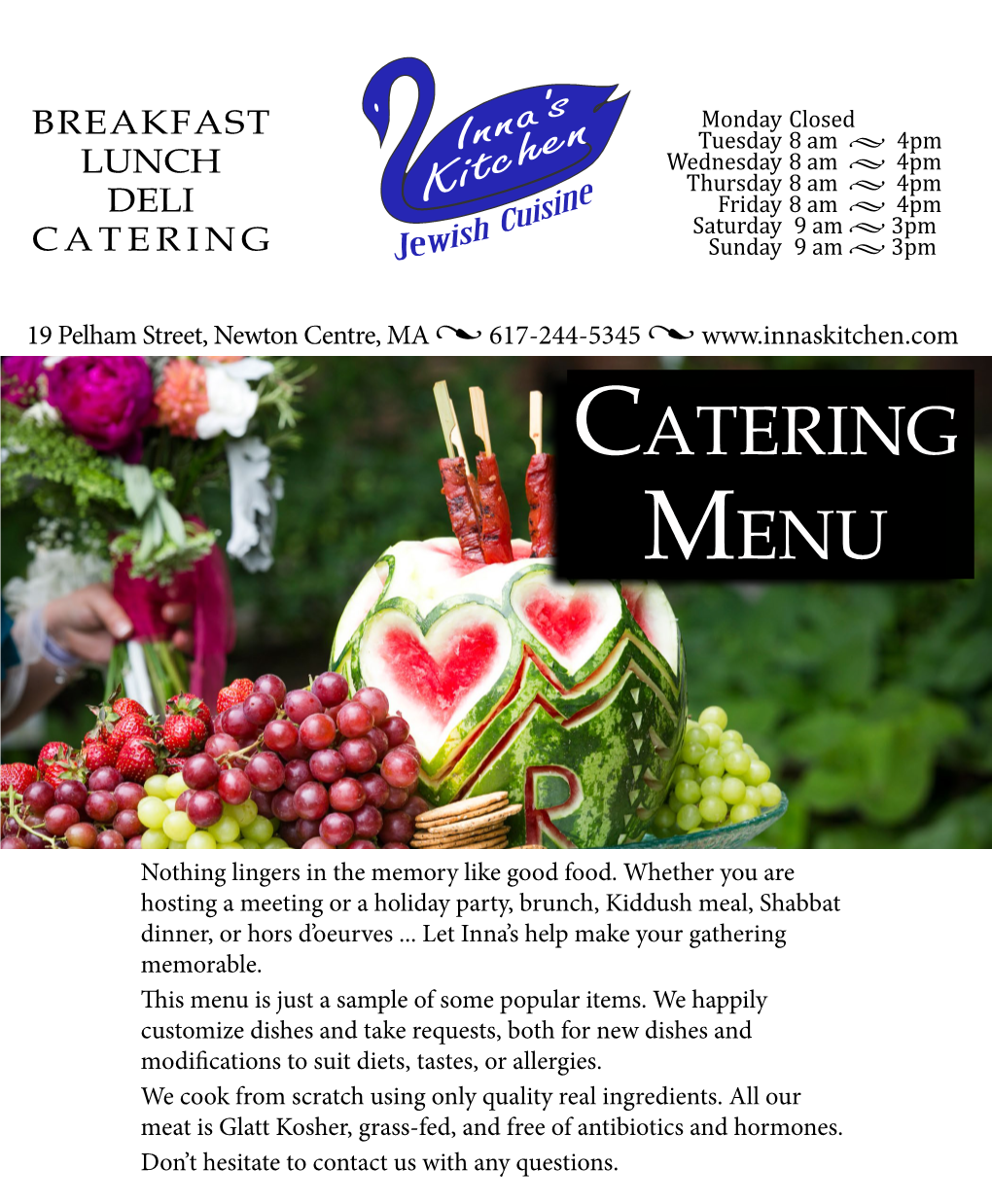 Catering Menu