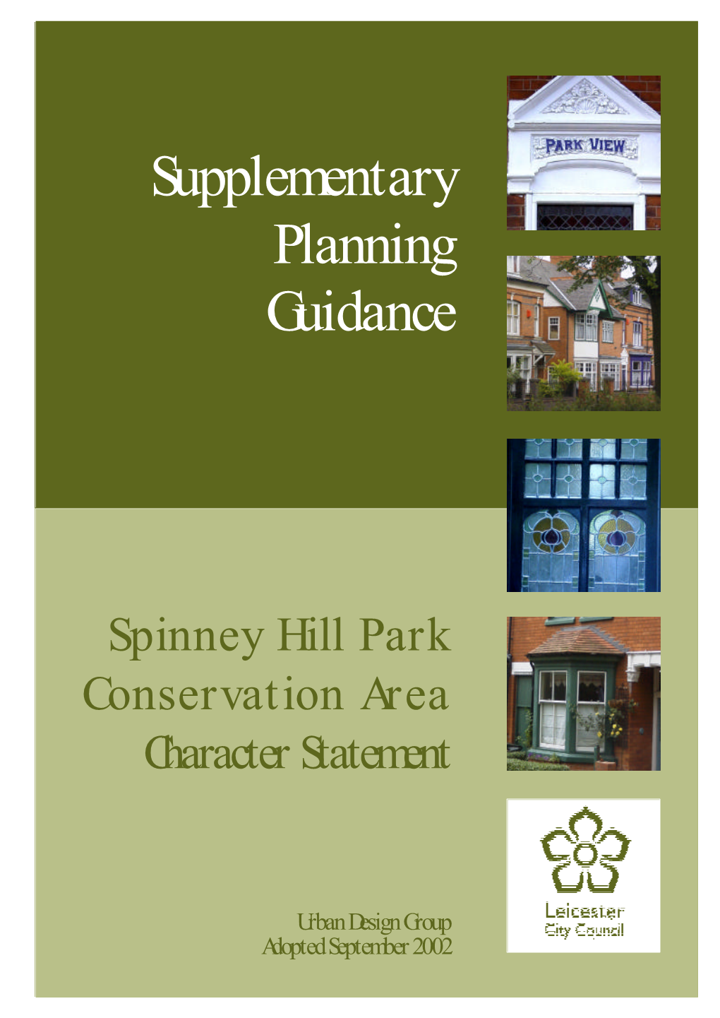 Spinney Hill Park Conservation Area Character Statement