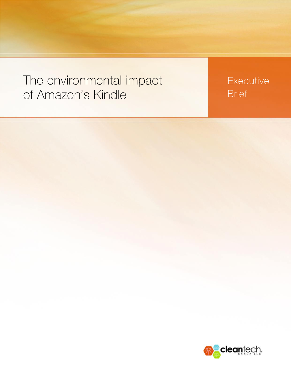 The Environmental Impact of Amazon's Kindle