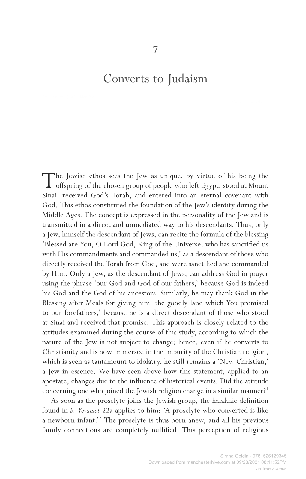 Apostasy and Jewish Identity in High Middle Ages Northern Europe: 'Are