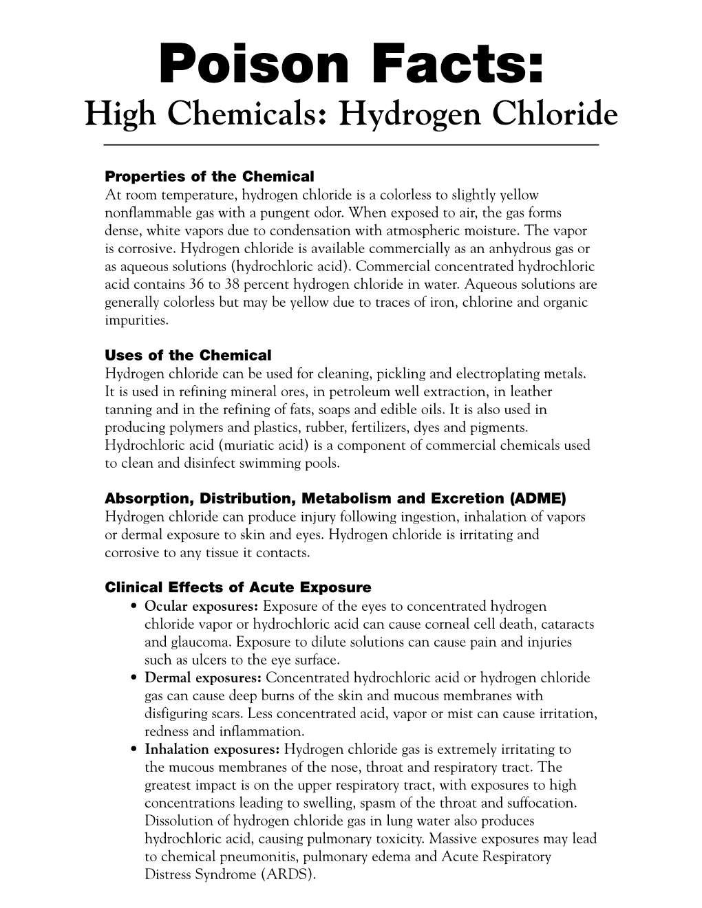 Hydrogen Chloride