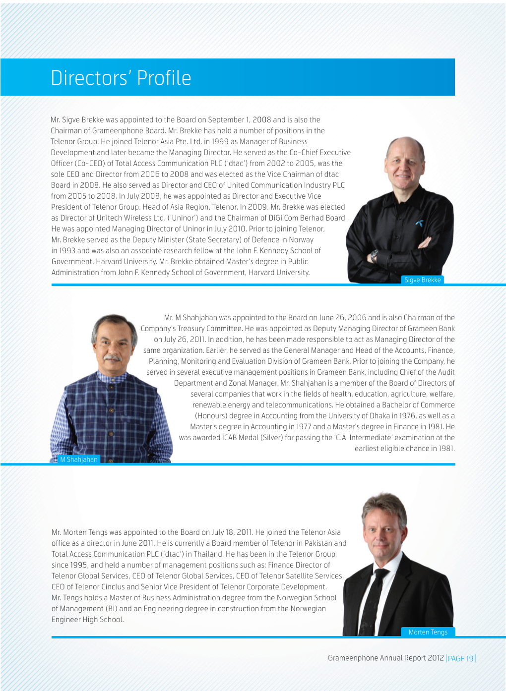 Directors' Profile