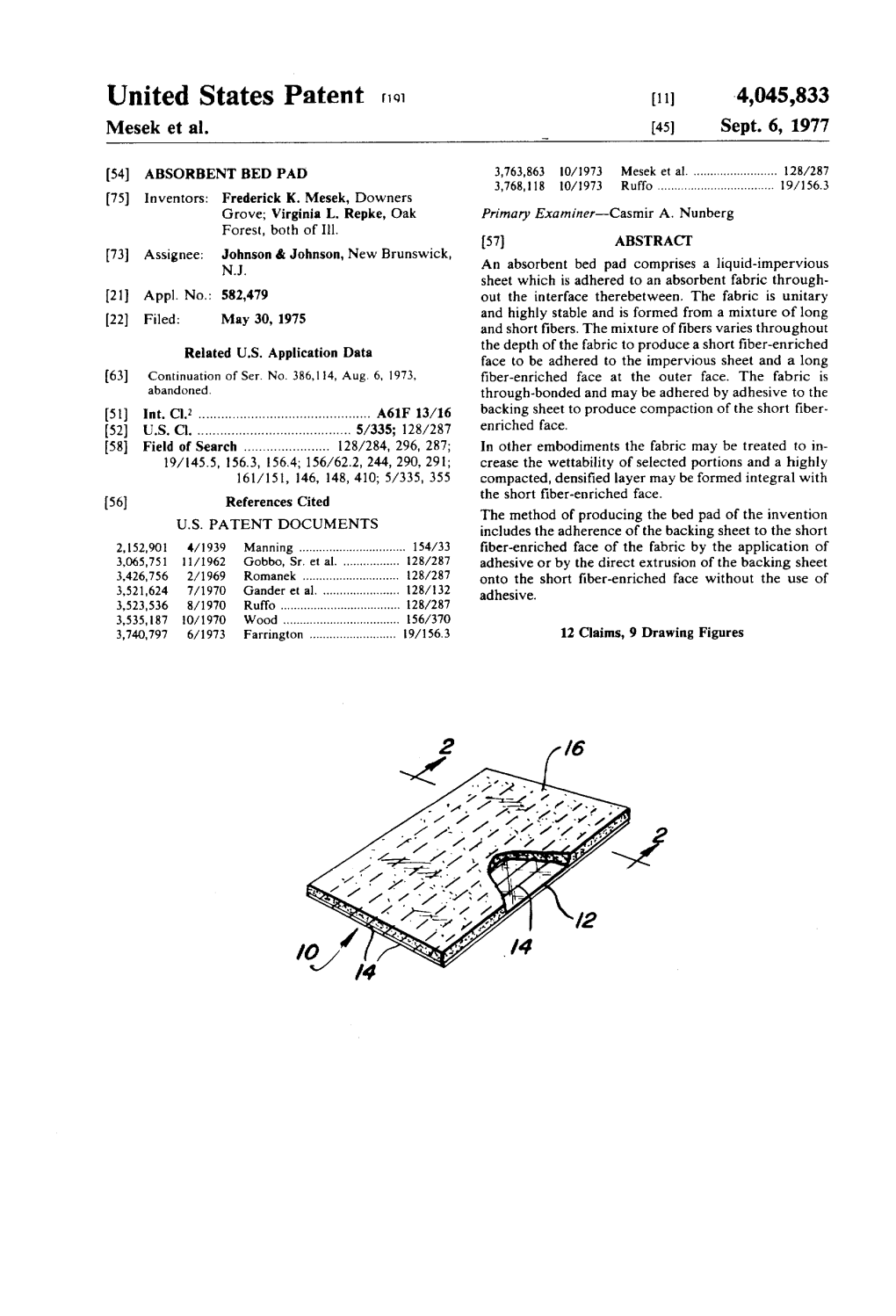 United States Patent Rol (11) 4,045,833 Mesek Et Al