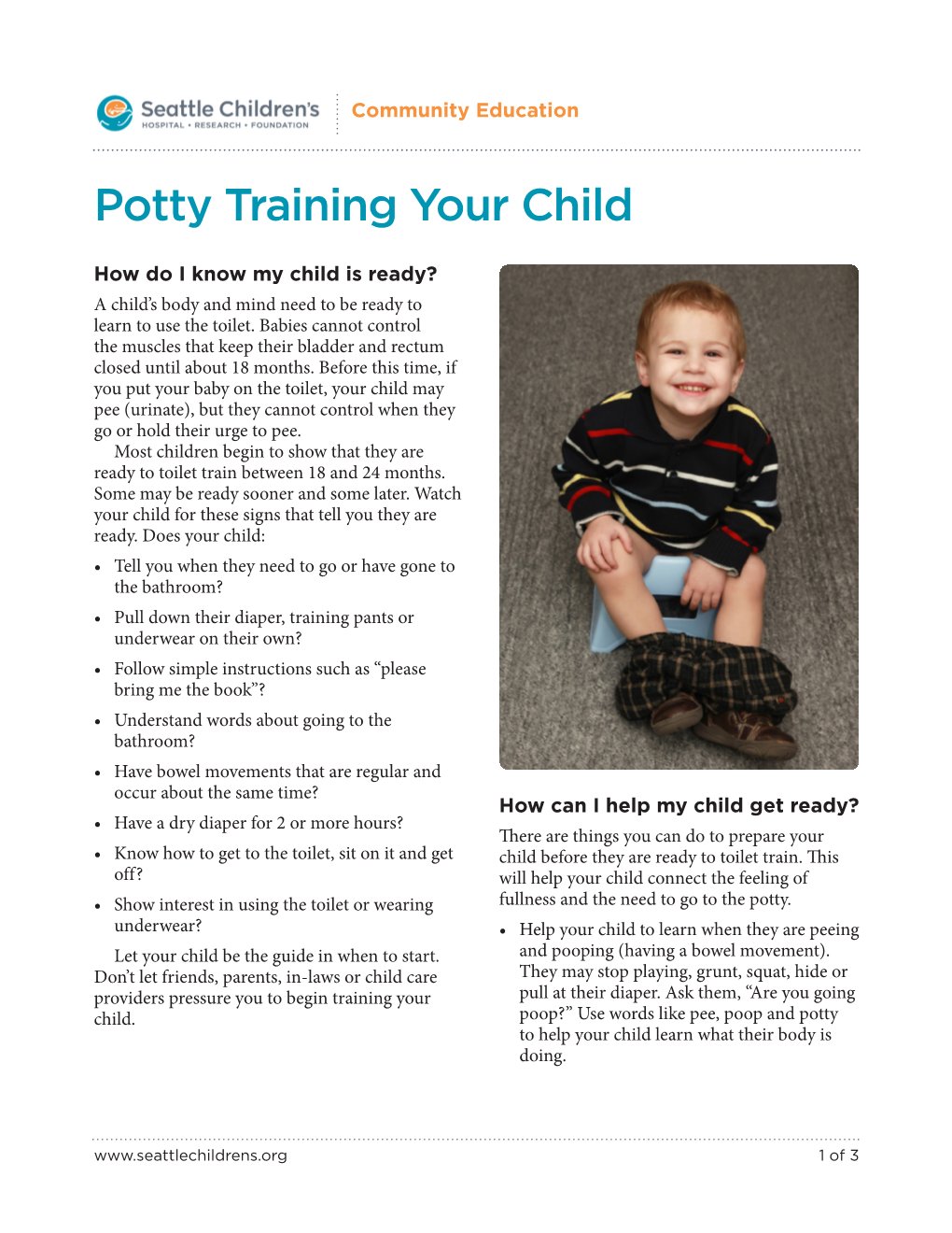 Potty Training Your Child