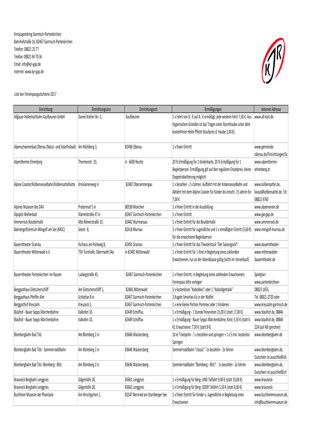 Kreisjugendring Garmisch‐Partenkirchen