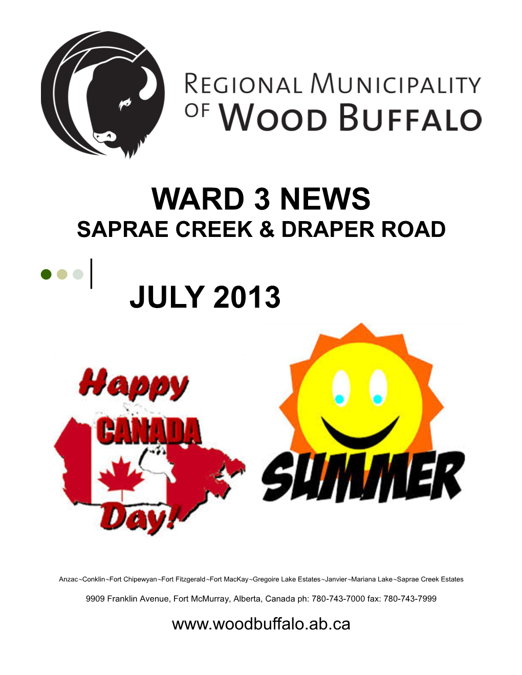 Ward 3 News July 2013