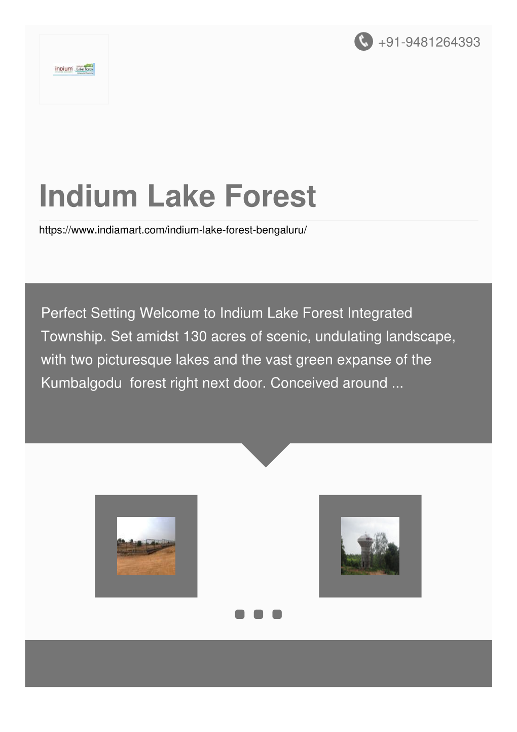 Indium Lake Forest