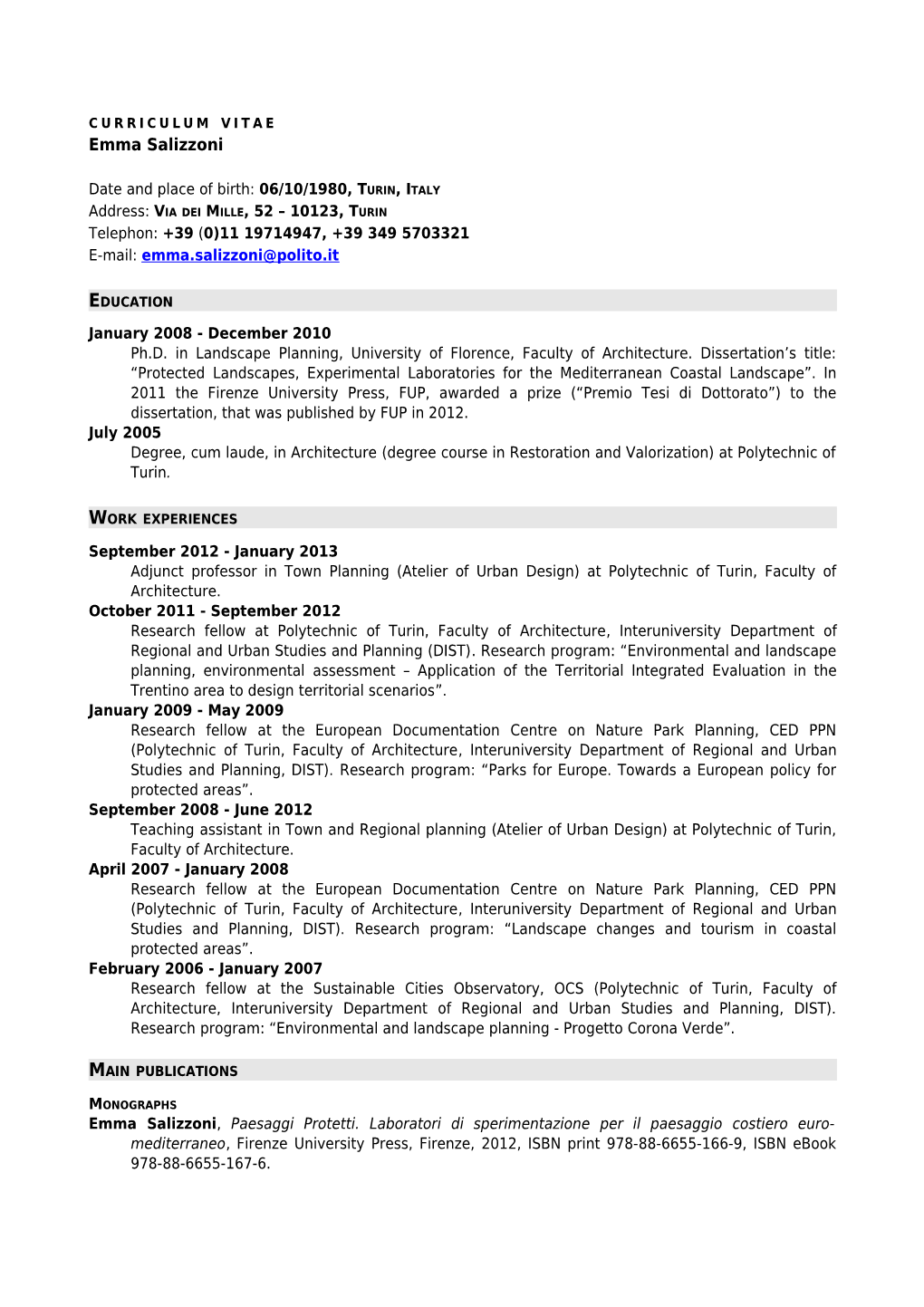 Curriculum Vitae s372