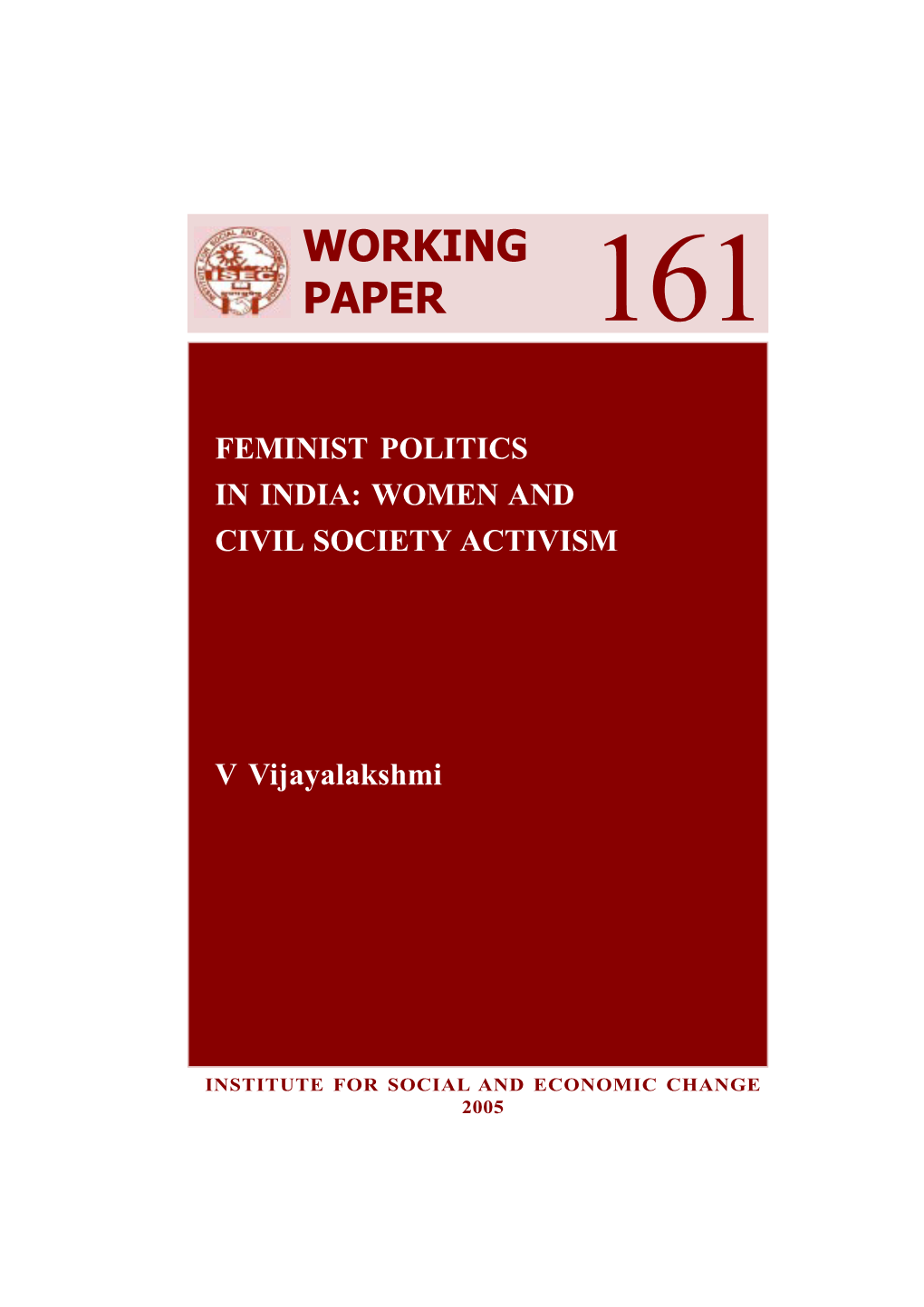 Feminist Politics in India: Women and Civil Society Activism