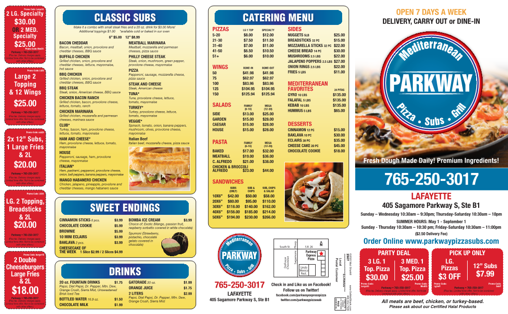 MENU DELIVERY, CARRY out Or DINE-IN Make It a Combo with Small Steak Fries and a 20 Oz
