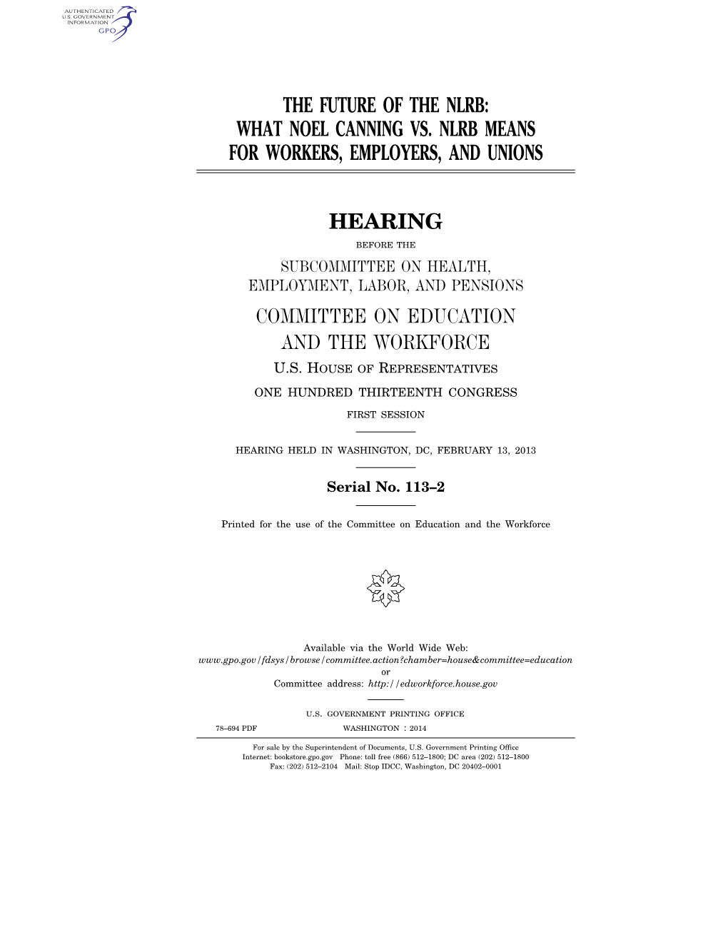 What Noel Canning Vs. Nlrb Means for Workers, Employers, and Unions