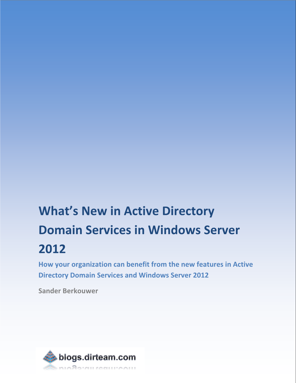 What's New in Active Directory Domain Services in Windows