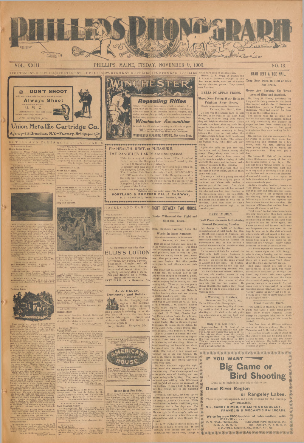 Phillips Phonograph November 9, 1900