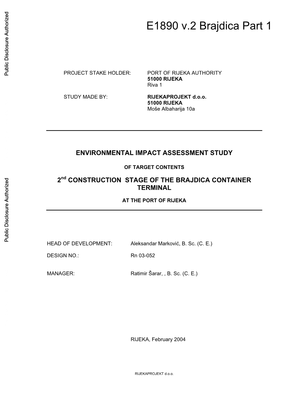 World Bank Document