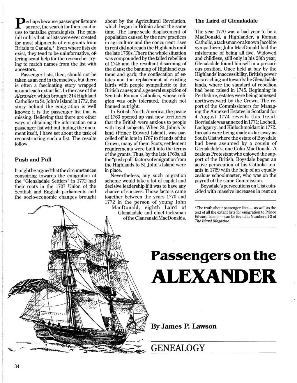 Alexander, Which Brought 214 Highland Scottish Roman Catholics, Whose Reli- Perthshire, Estates Were Being Annexed Catholics to St