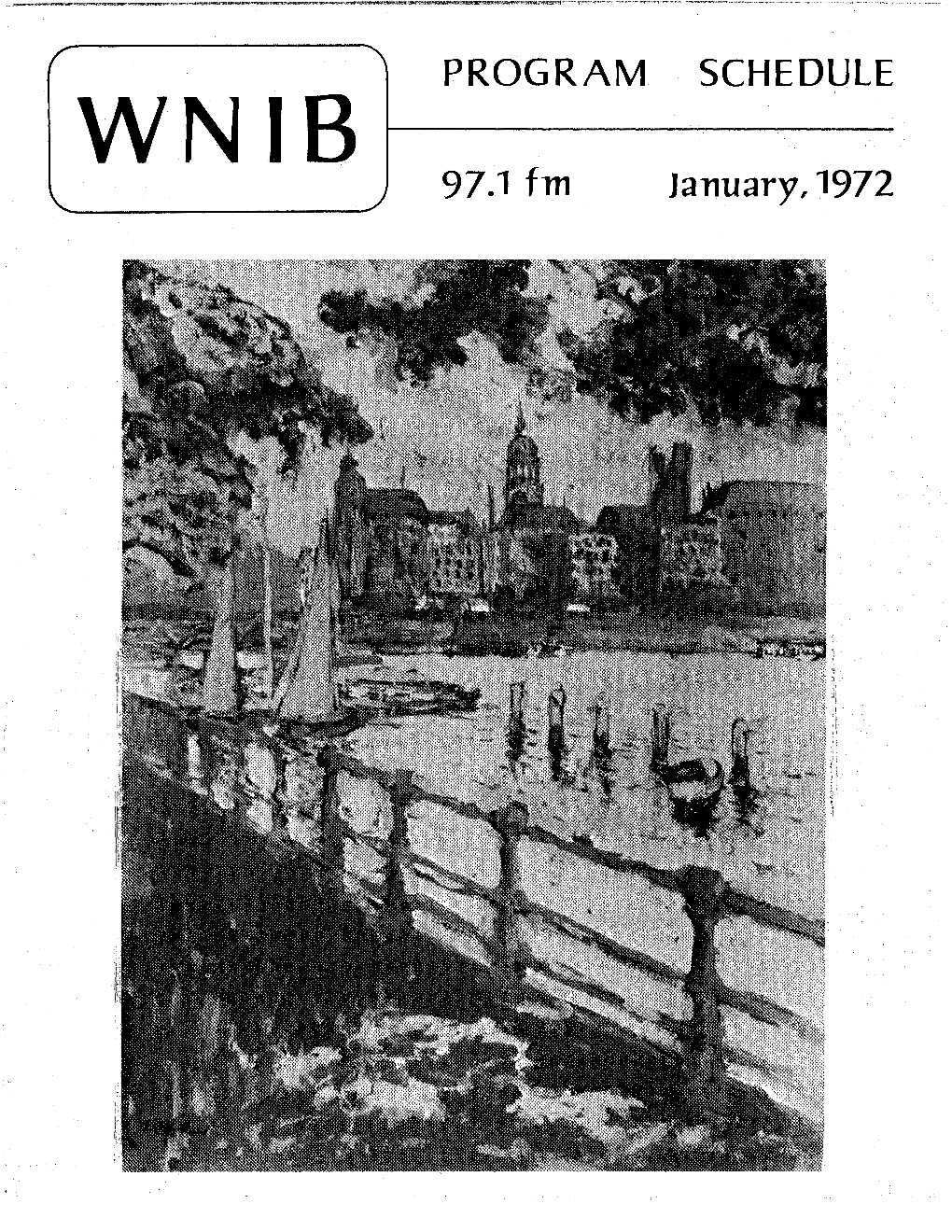 WNIB Program Schedule January 1972