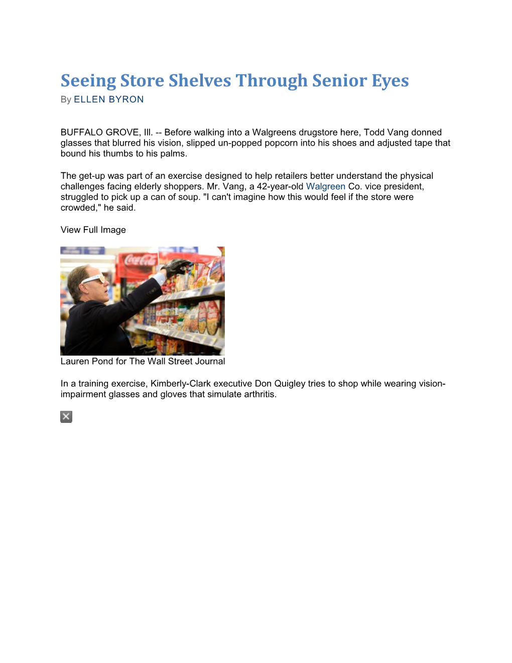 Seeing Store Shelves Through Senior Eyes