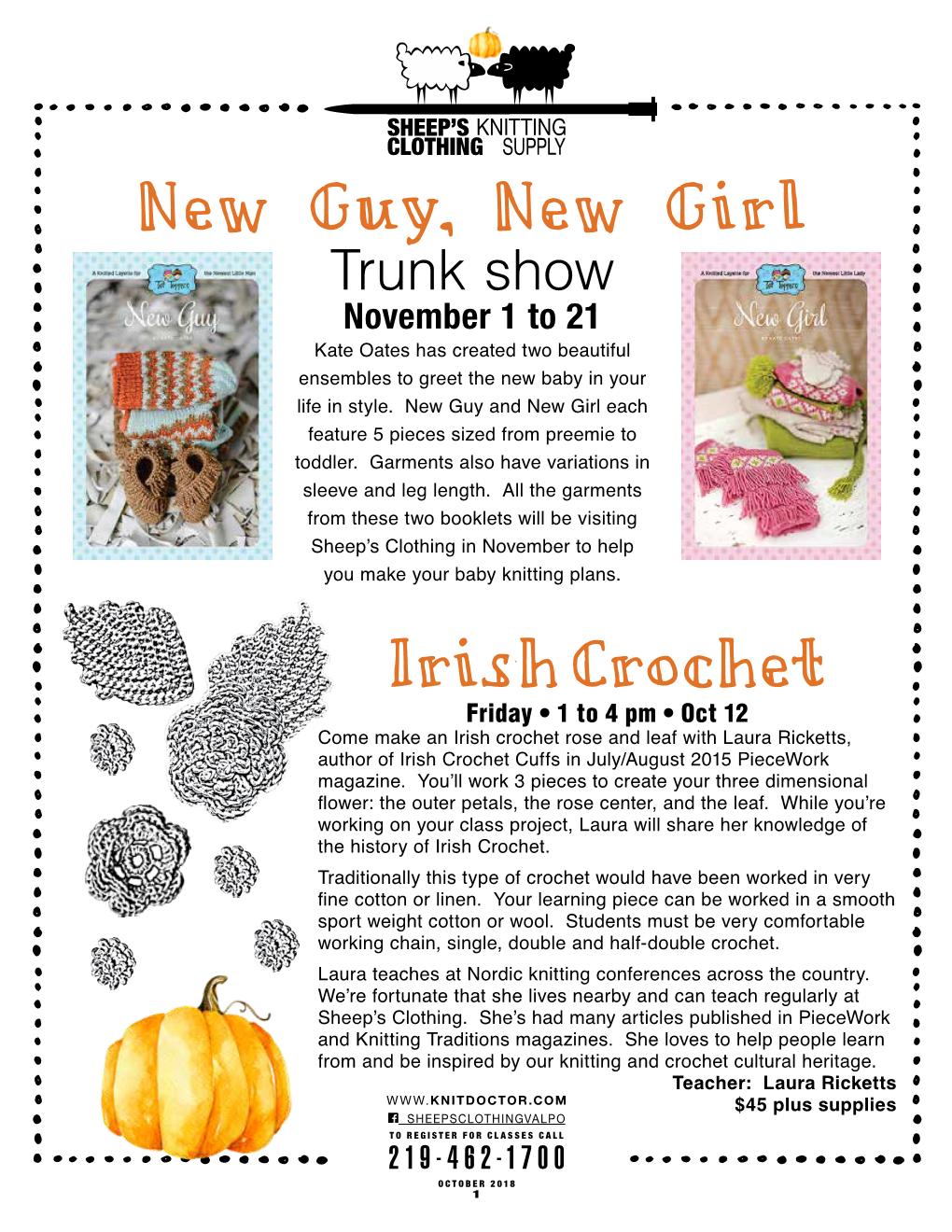 New Guy, New Girl Irishcrochet