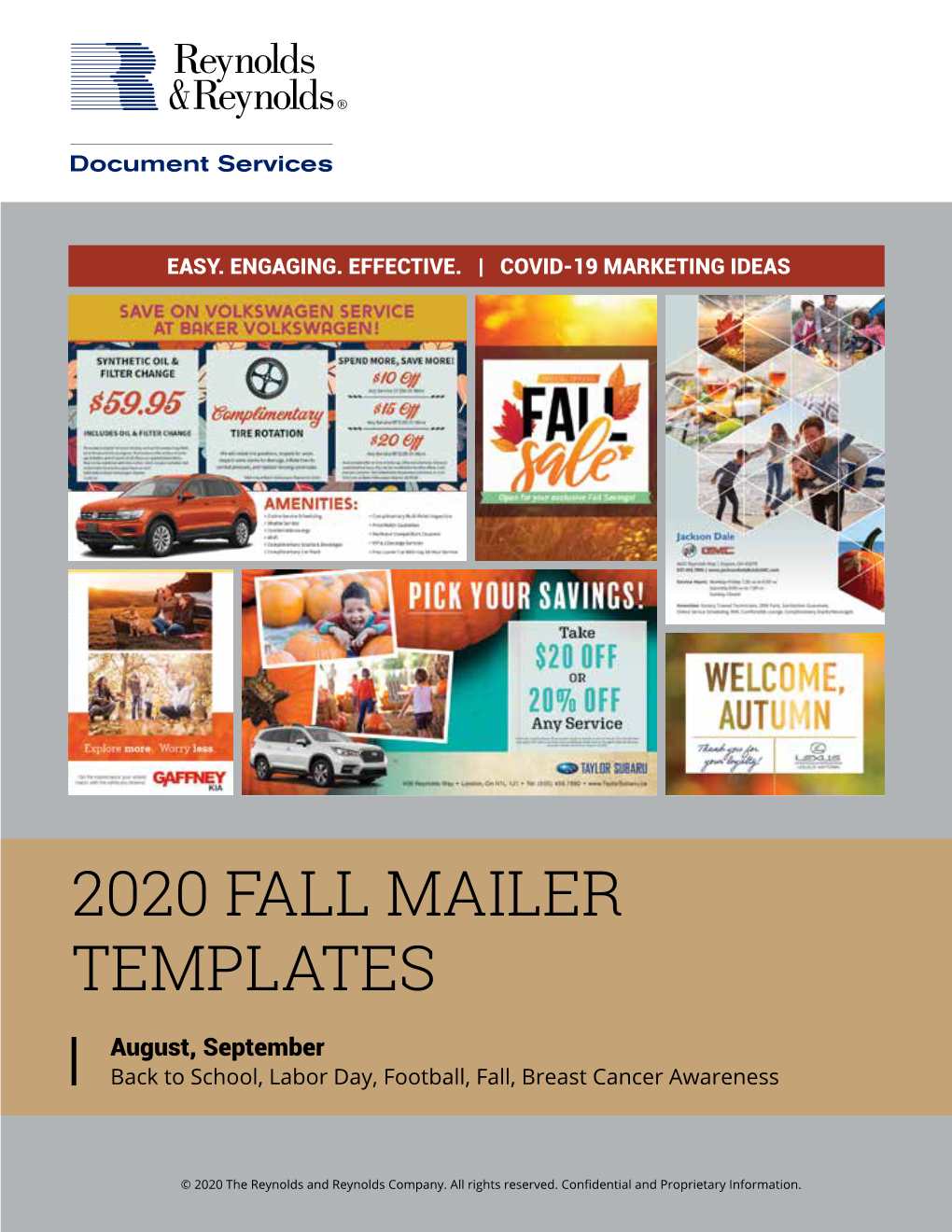 2020 Fall Mailer Templates