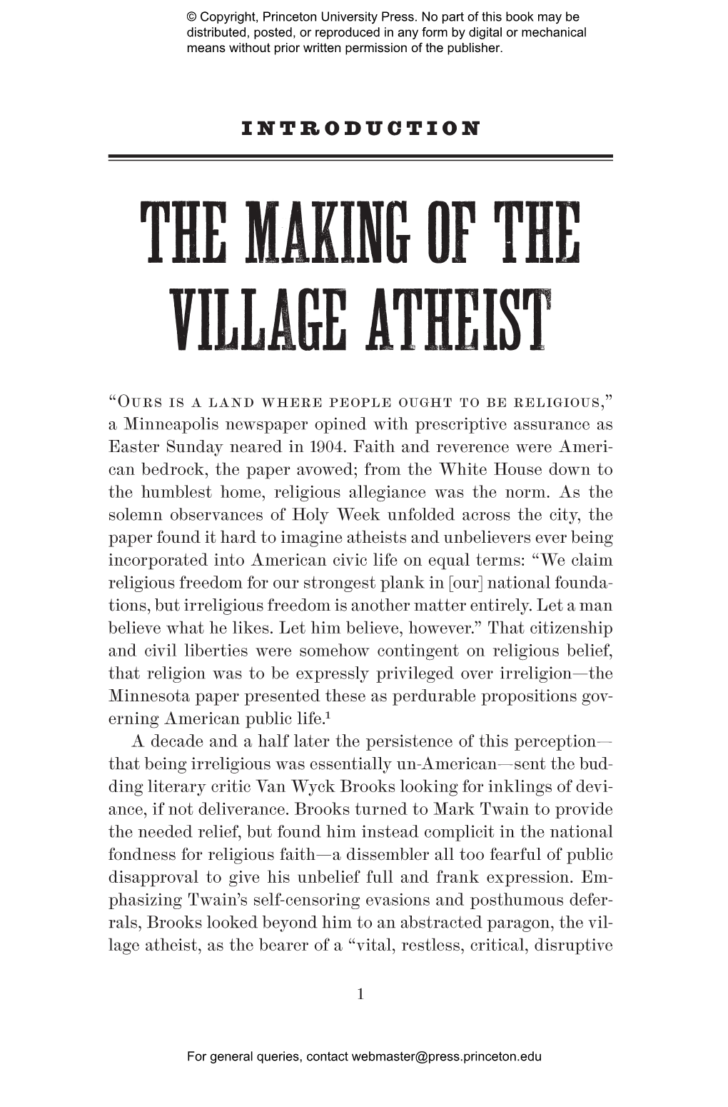 Village Atheists