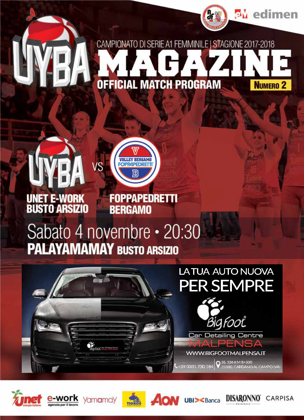 UYBA MAGAZINE | Official Match Program Edimen.Com