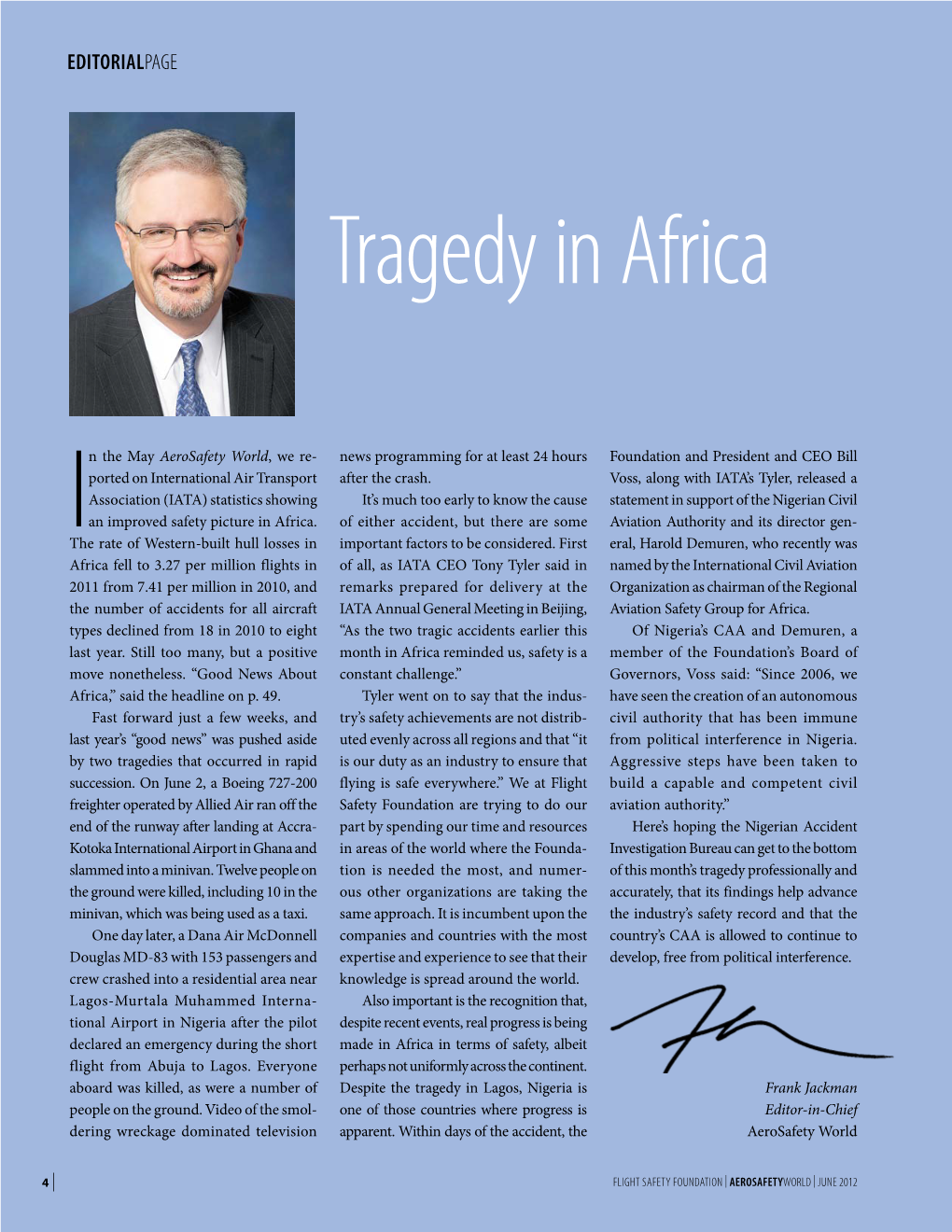 Tragedy in Africa